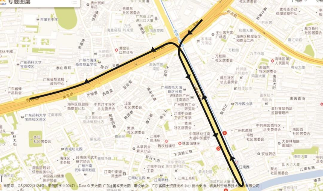 廣州：12月24日起，內(nèi)環(huán)路B線南田路段立交主線橋?qū)㈤_展橋梁荷載試驗(yàn)檢測