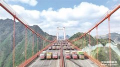 貴（陽）黃（平）高速公路陽寶山特大橋進行靜態(tài)荷載試驗。